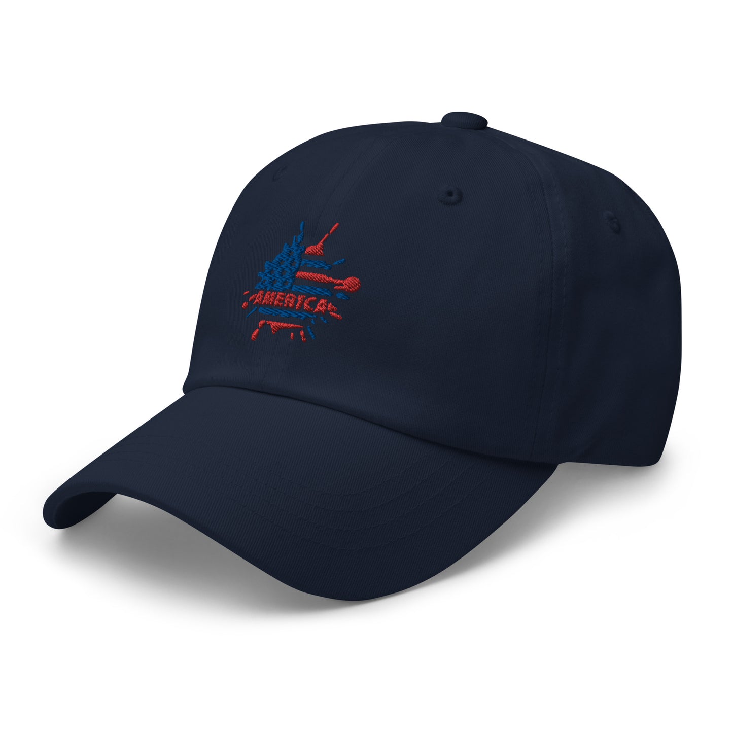 Splash of Color USA Flag Dad Hat