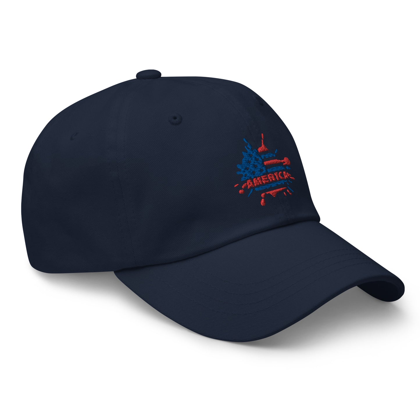 Splash of Color USA Flag Dad Hat