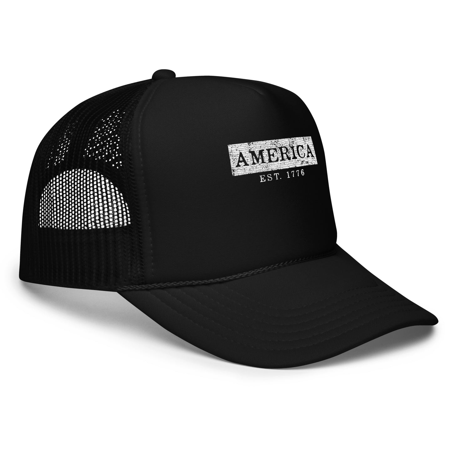 Patriotic Foam Trucker Hat: America Est. 1776