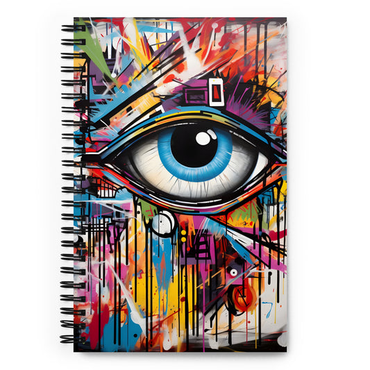 Psychedelic Vision Spiral Notebook
