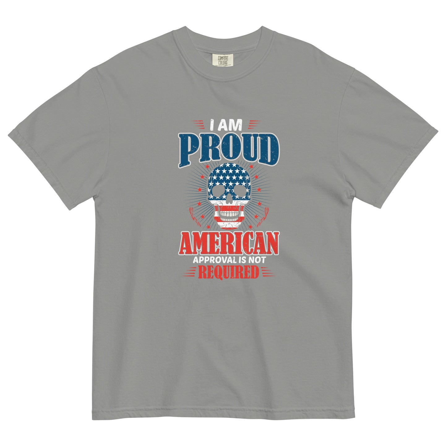 Patriot's Resolve: Unisex American Skull Tee