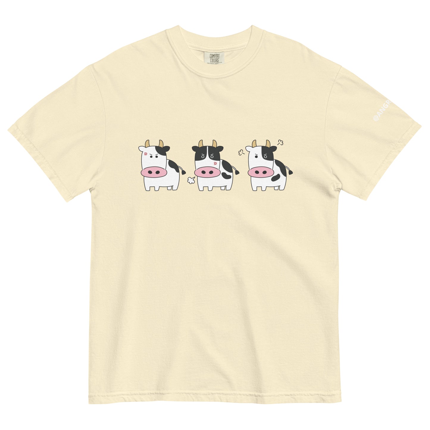 Three Cows Unisex Garment-Dyed Heavyweight T-Shirt