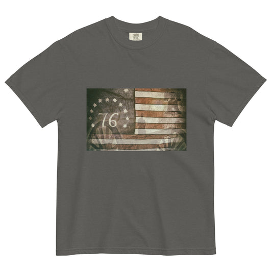 USA Flag '76 Unisex Garment-Dyed Heavyweight T-Shirt