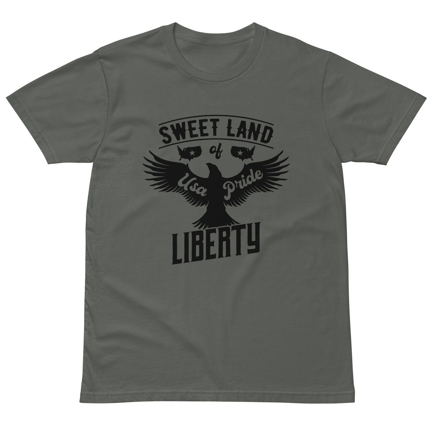 Liberty's Wings: Unisex Premium Eagle Tee