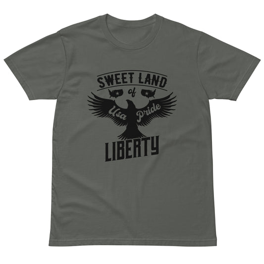 Liberty's Wings: Unisex Premium Eagle Tee