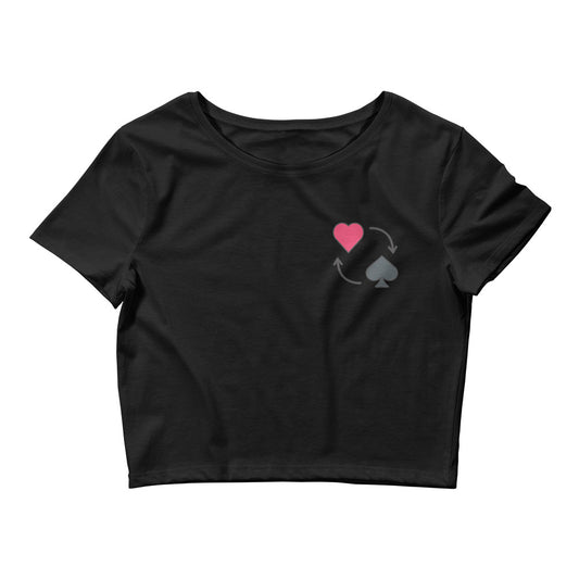 Ace of Hearts Women's Crop Tee