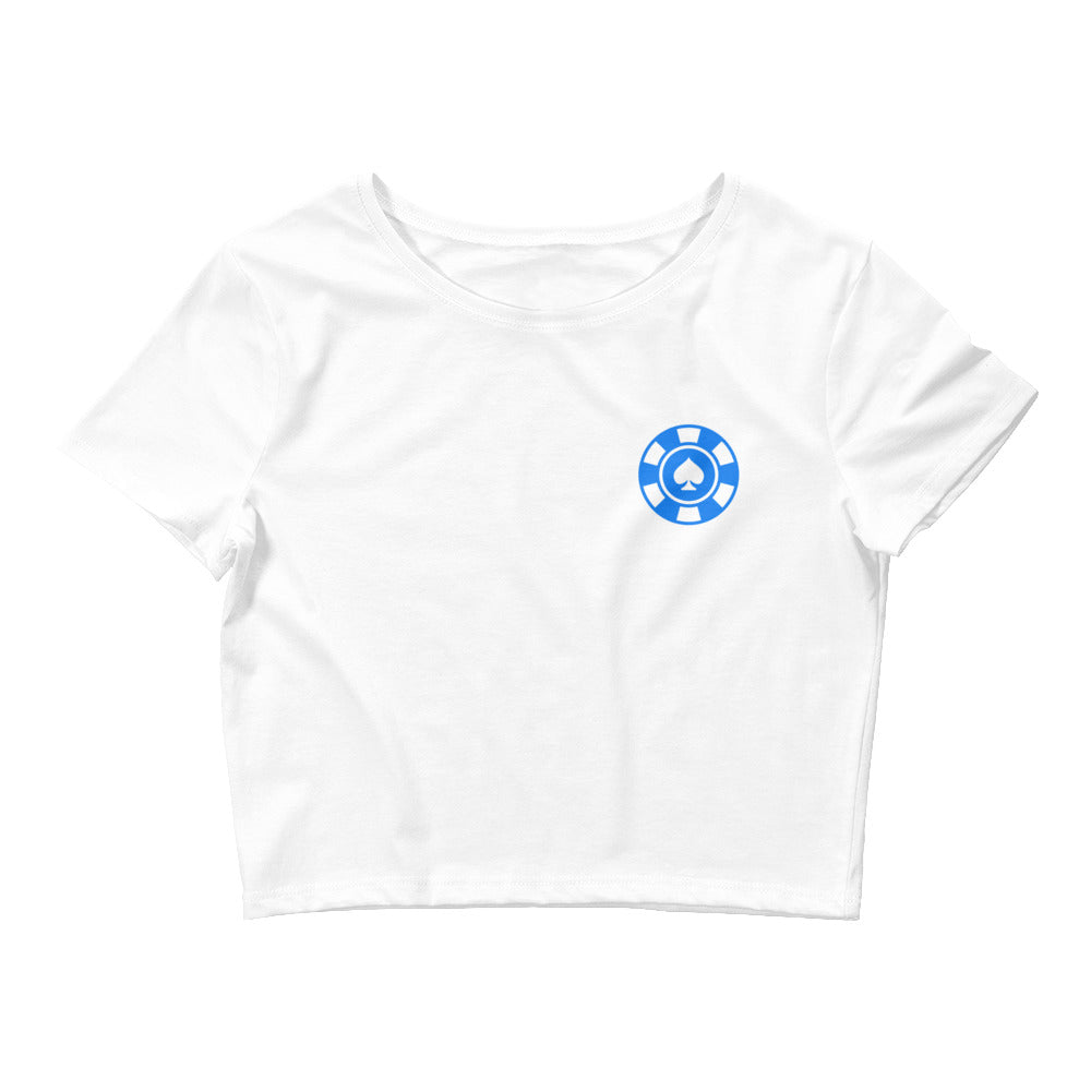 Ace of Spades Casino Chip crop shirt