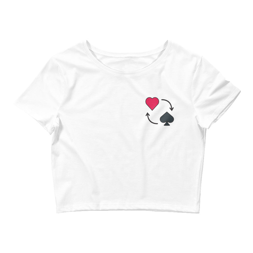 Ace of Hearts Women's Crop Tee