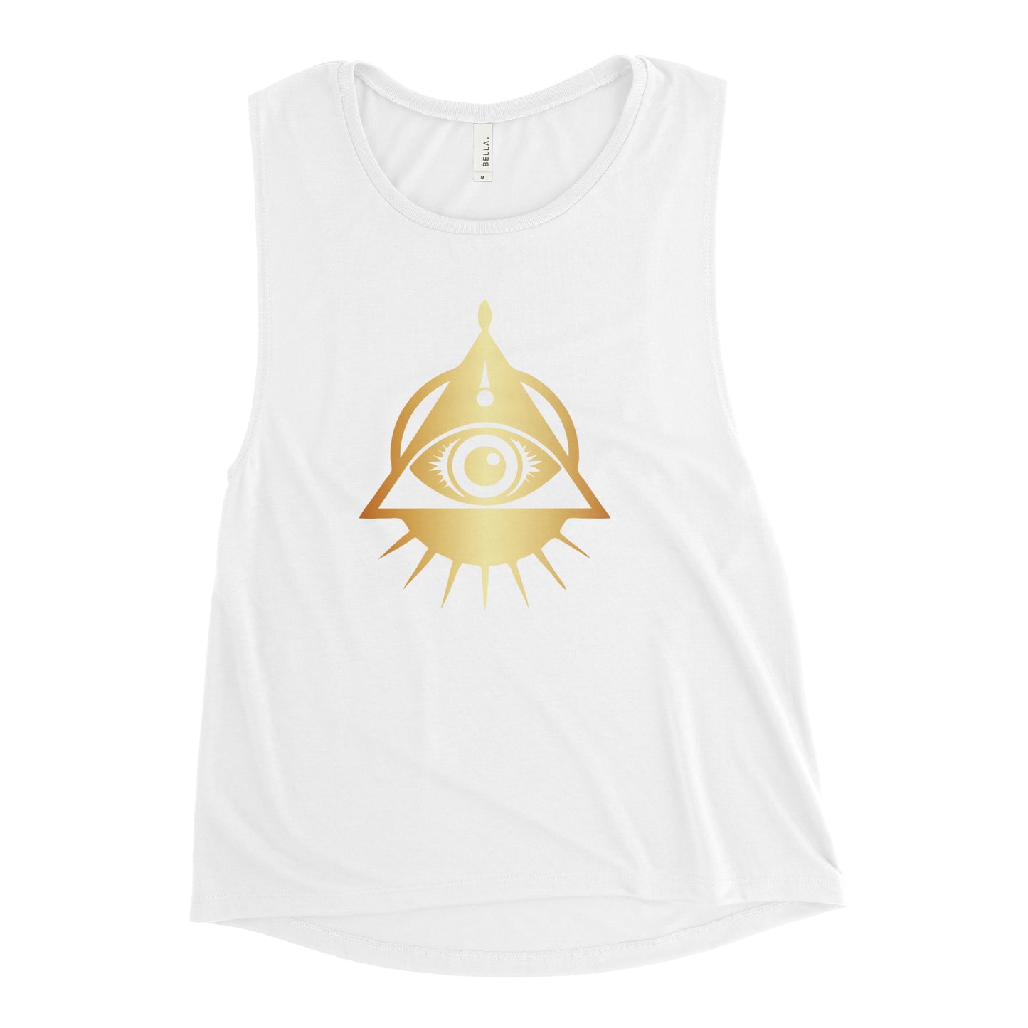 Ladies’ Third Eye Gold Muscle Tank