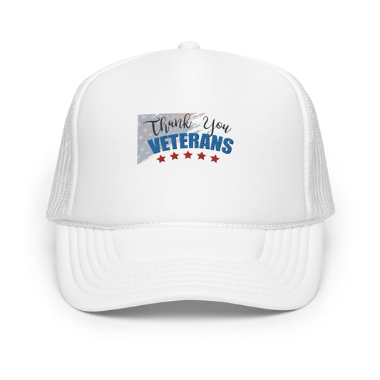 Gratitude Foam Trucker Hat: Thank You Veterans