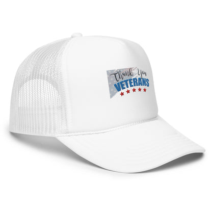 Gratitude Foam Trucker Hat: Thank You Veterans