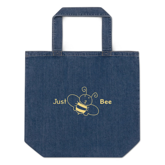 Just Bee Organic Denim Tote Bag