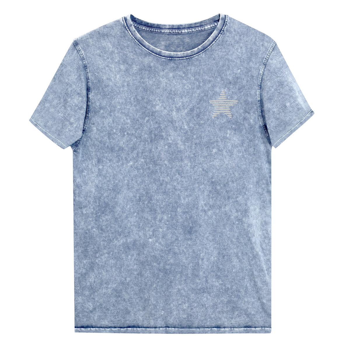 Starry Denim Unisex T-Shirt – Blue Denim, S-2XL – Tameless Hub