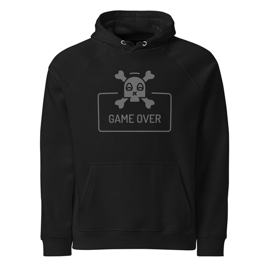 game over skull hoodie