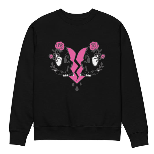 skull Sweatshirt black and pink