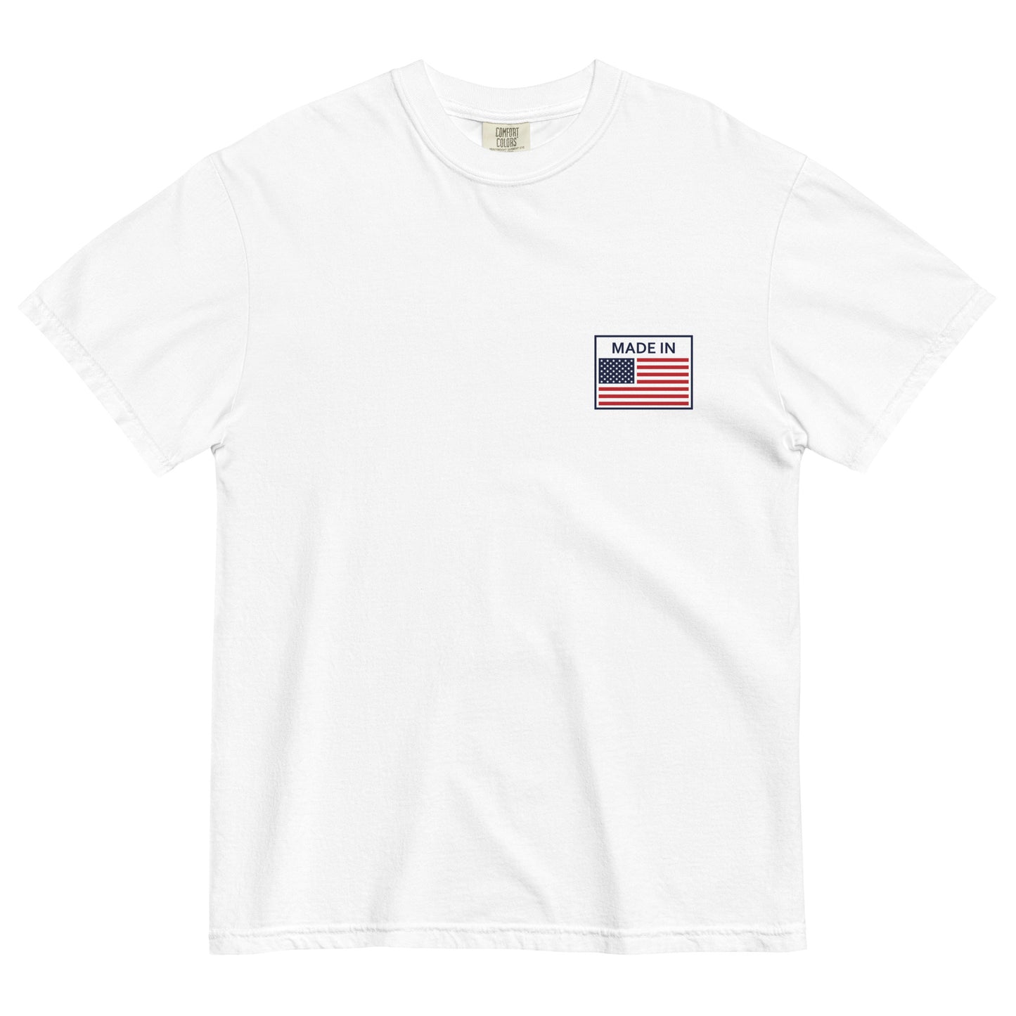 Made in USA Flag Unisex Garment-Dyed Heavyweight T-Shirt