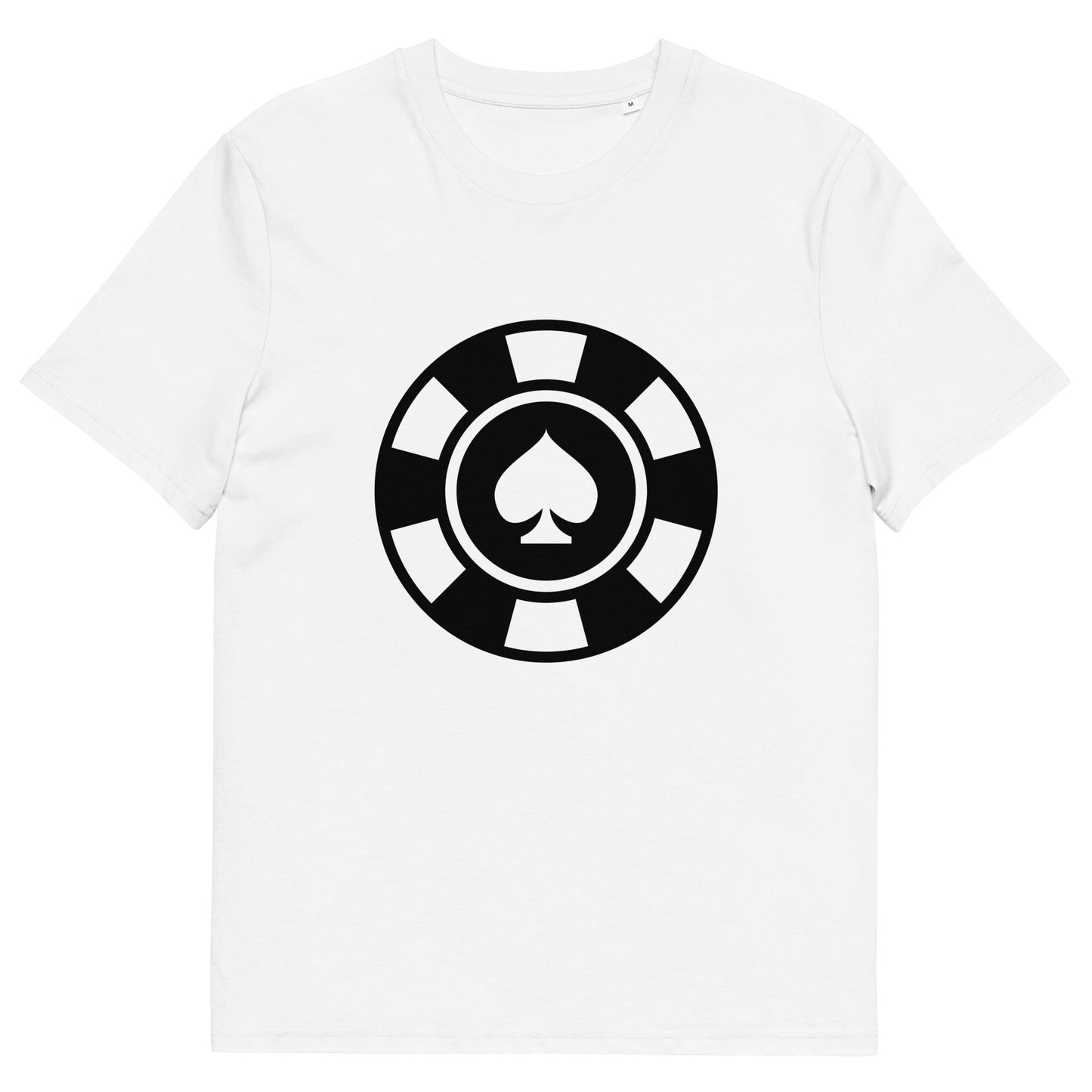 Ace of Spades Casino Chip Unisex Organic Cotton T-Shirt