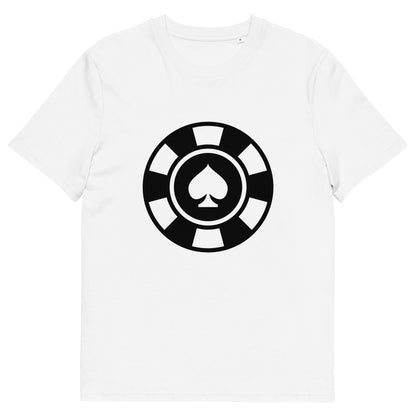 Ace of Spades Casino Chip Unisex Organic Cotton T-Shirt