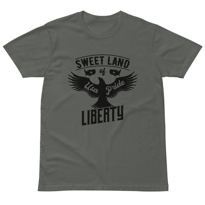 Liberty's Wings: Unisex Premium Eagle Tee